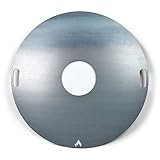 Grillrost.com Das Original Feuerplatte 80cm - Massive 5mm Grillplatte für die Feuertonne oder Feuerschale - vom Marktführer - Made in Germany