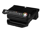 Tefal GC7058 OptiGrill Intelligenter Kontaktgrill | 6 automatische Programme | passt Temperatur + Grillzyklus ans Grillgut an | antihaftbeschichtete Platten | 600 cm² Grillfläche | Schwarz, 30 X 20 cm
