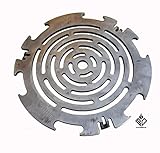 Becker Design Grillrost 6mm für Feuerplatte | Plancha | Grillplatte mit 20cm Feuerloch