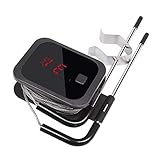 Inkbird Grillthermometer IBT-2X, Grillthermometer Bluetooth mit 45M Verbindungsentfernung, Grillthermometer Kabellos mit Tempalarm, Ofenthermometer Fleischthermometer für Grill, Backen, Braten