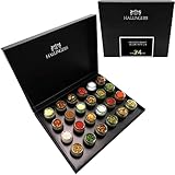 Hallingers 24er Gewürz-Geschenk-Set, Gewürze aus aller Welt (445g) - Gewürze Deluxe Selektion 24 (Set) - Passt immer 2022, Für Sie#Für Ihn - Geschenk zu Weihnachten 2022