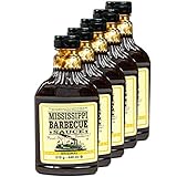 Mississippi - 5er Set Barbecue Sauce 'Original' 510 g (440ml) - American BBQ Sauce rauchig - Rauchige Barbeque Würzsauce ideal als Grillsauce (auch zum Dippen und Marinieren)